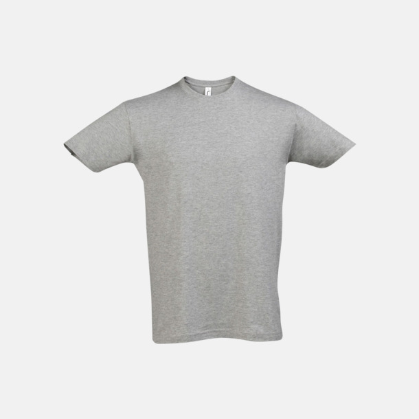 Grey Melange Billiga unisex t-shirts i många färger med reklamtryck