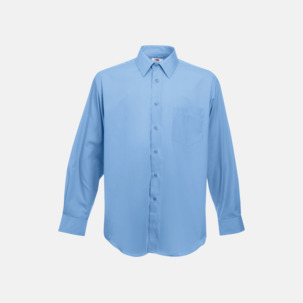 Long Sleeve Poplin Shirt med reklamlogo