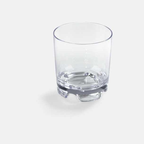 Transparent Drinkglas i plast med reklamtryck