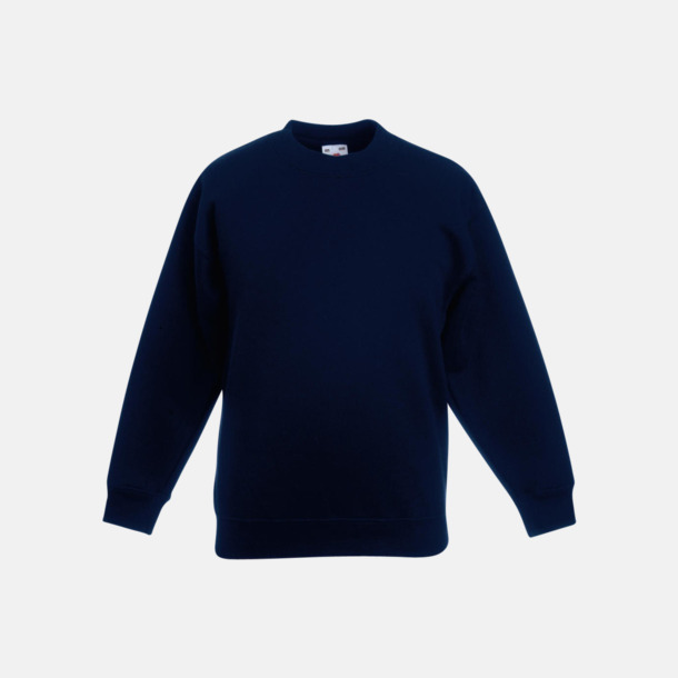 Deep Navy Klassiska sweatshirt tröjor för barn - med reklamtryck