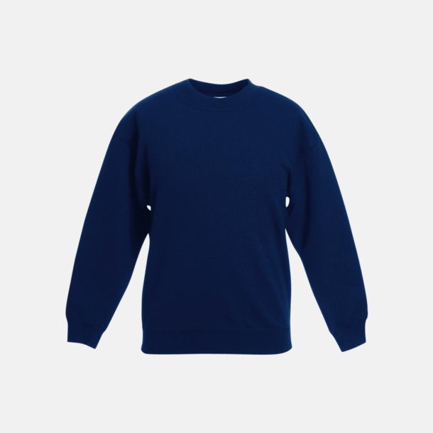 Marinblå Klassiska sweatshirt tröjor för barn - med reklamtryck