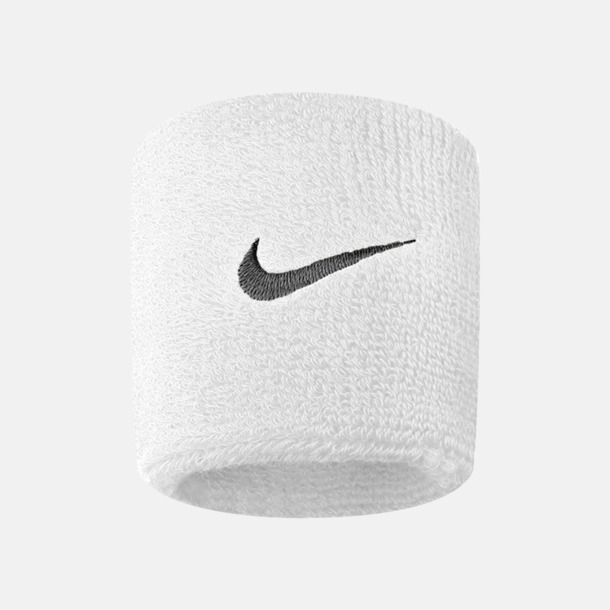 Vit / Svart Armsvettband från Nike med reklamlogo