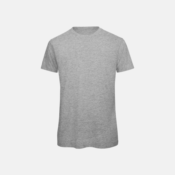 Sport Grey heather (herr) Neutrala eko t-shirts med reklamtryck