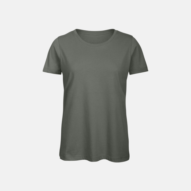 Millennial Khaki (dam) Neutrala eko t-shirts med reklamtryck