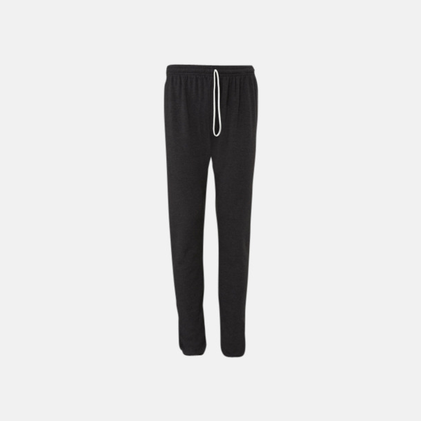 Dark Grey Heather Scrunch pants i unisexmodell med reklamtryck