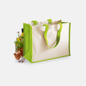 Stora shoppingbagar i jute med reklamtryck