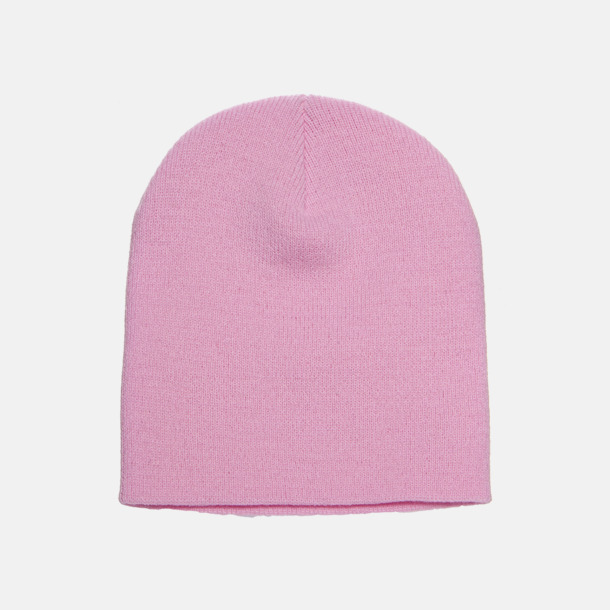 Baby Pink standard (2) Normallånga eller långa beanies med reklamlogo