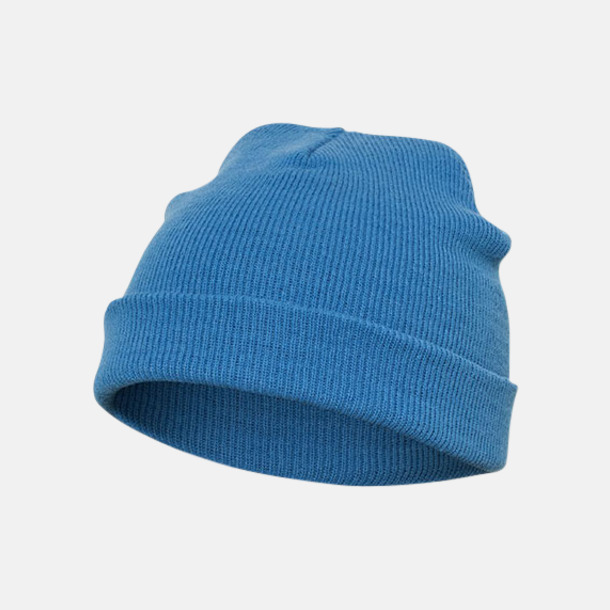 Carolina Blue (standard) Normallånga eller långa beanies med reklamlogo