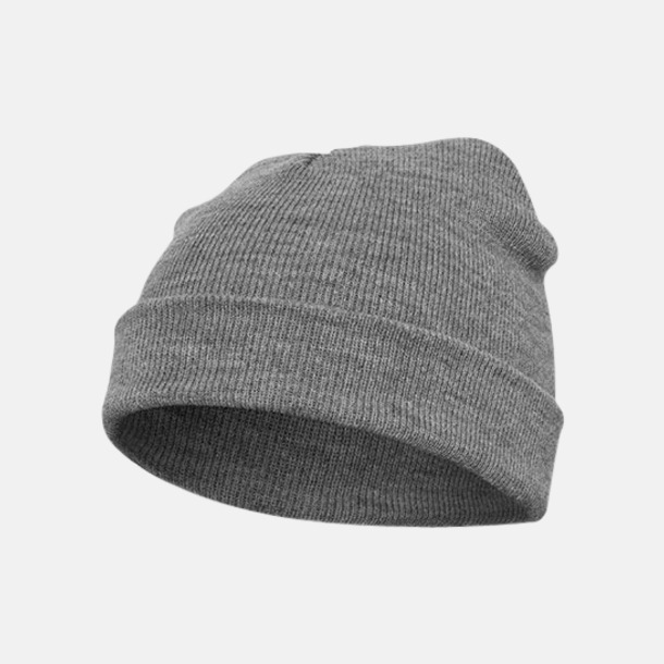 Heather Grey (standard) Normallånga eller långa beanies med reklamlogo