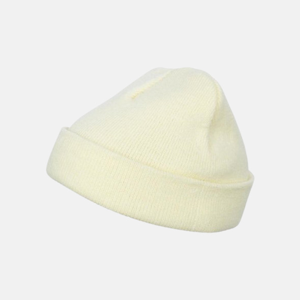 Powderyellow (standard) Normallånga eller långa beanies med reklamlogo