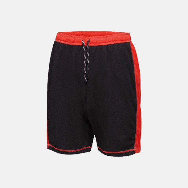 Svart/Classic Red (herr) Funktionsshorts från Regatta med reklamtryck