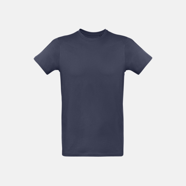 Navy Blue (herr) Neutrala eko t-shirts i lite tjockare kvalitet med reklamtryck