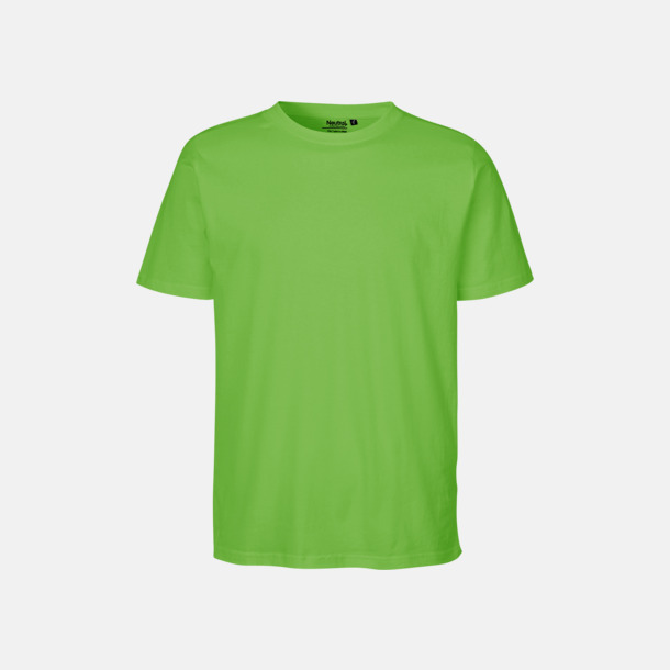 Lime Ekologiska fairtrade t-shirts med tryck